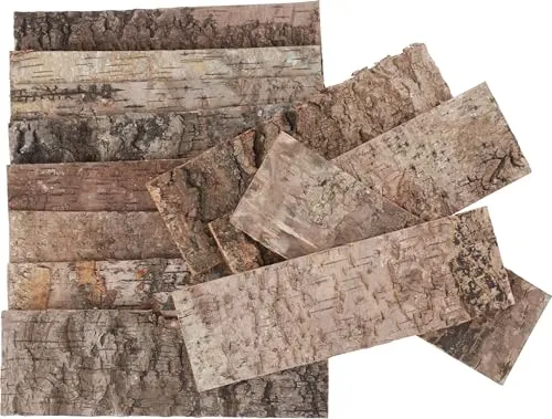 VBS 12er-Pack Baumrinde 28x9cm Rindenplatte Naturmaterial Rinde