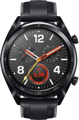 HUAWEI Watch GT Fitness-Tracker Uni Schwarz - Smartwatch mit 1,39' AMOLED Touchscreen, 2 Wochen Akkulaufzeit und präziser Herzfrequenzmessung. Ideal für Fitness und Gesundheit, unterstützt mehrere Sportmodi und GPS-Ortung.