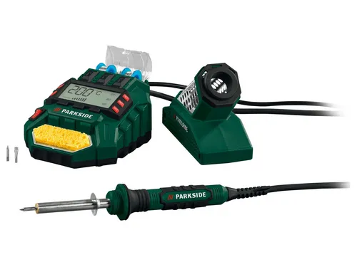 PARKSIDE Digitale Lötstation PLSD 48 B2, 200–450 °C - Lötgeräte mit präziser Temperaturregelung von 200–450 °C für vielseitige Anwendungen in der Elektronik und Hobbybastelei.