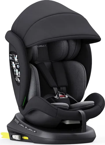XOMAX Autokindersitz Liana - 360° drehbar für optimale Sicherheit - Kindersitz für 0-12 Jahre, drehbar 360° für einfachen Ein- und Ausstieg. Mit Haltegurt-Alarmfunktion und i-Size zertifiziert für höchste Sicherheit im Auto.