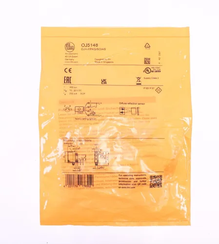 IFM ELECTRONIC OJ5148 Reflexlichttaster -sealed- - Sonstige Sensoren: Hochwertiger Reflexlichttaster für präzise Sensorik in anspruchsvollen Umgebungen.