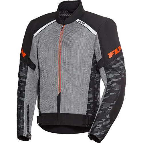 FLM Ram Air Textiljacke – Mesh-Einsätze – SAFE-MAX Level-2-Protektoren – Reißverschluss-Verbindung – Reflektoren