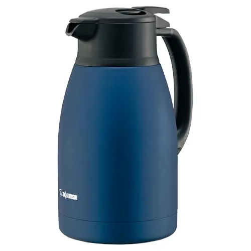 Zojirushi Glasthermoskanne SH-HC15-AD 1,5 L Blau - Praktische 1,5 L Thermoskanne von Zojirushi in elegantem Marineblau. Hält Getränke stundenlang heiß oder kalt. Ideal für Zuhause und im Büro – genießen Sie Ihre Lieblingsgetränke jederzeit!