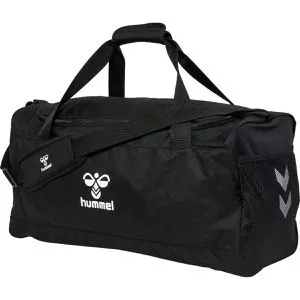 Hummel Sporttasche Core 2.0 Sports Bag S, schwarz - Sporttasche mit 25 Litern Volumen, ideal für Sport und Reisen. Aus 100% Polyester, mit praktischem Schuhfach und stabilisierendem Boden für optimale Formbeständigkeit.