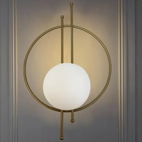 Bamyum Wandleuchte Champion - Moderne Wandleuchte aus Metall und Glas, stilvolles Design in Antikkupfer, ideal für Innenräume, Fassung E14, ohne Leuchtmittel, perfekte Ergänzung für Ihr Zuhause.