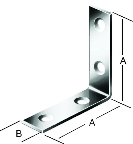 VORMANN Stuhlwinkel 40x40x15mm - Verzinkter Stahl - Praktischer Stuhlwinkel aus verzinktem Stahl mit versenkten Schraublöchern für eine einfache Montage. Ideal für stabile Halterungen.