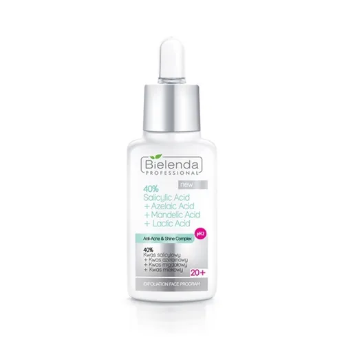 Bielenda Chemisches Peeling 40% Salicylsäure + Azelainsäure + Mandelsäure + Milchsäure, 30 ml