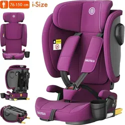 Daliya® Autokindersitz JOYMAX i-Size - ISOFIX Auto-Kindersitz für Kinder von 76-150 cm (9-36 kg), faltbar und mit verstellbarer Kopfstütze für optimalen Komfort und Sicherheit.