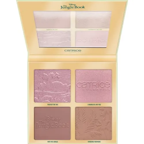 CATRICE Disney The Jungle Book Face Palette, Contouring, Nr. 010, Mehrfarbig, 4 Farben, definierend, strahlend, vegan, ölfrei, ohne Alkohol, Parabene, 1er Pack, 152.0 grams, 215.63 milliliters