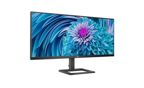 Philips 345E2AE - 34 Zoll WQHD Gaming Monitor, 75 Hz, 4ms, AdaptiveSync (3440x1440, HDMI, DisplayPort) schwarz