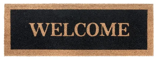 HANSE Home Fußmatte Mix Mats Kokos Welcome Border, Türmatte, rechteckig, Höhe: 15 mm, Kokos, Schmutzfangmatte, Outdoor, Rutschfest, Innen, Kokosmatte, Flur