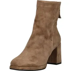 Regarde Le Ciel Stiefelette Veloursleder - Elegante Stiefelette aus schwarzem Delice-Leder, mit dekorativem Reißverschluss und Blockabsatz, ideal für stilvolle Auftritte.