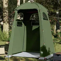 vidaXL Duschzelt Olivgrün - Wasserfestes Campingzelt für Dusche und Toilette - Multifunktionales Duschzelt, ideal für Campingplätze. Rundum wasserdichtes Design mit strapazierfähiger Bodenplane für Komfort und Privatsphäre.