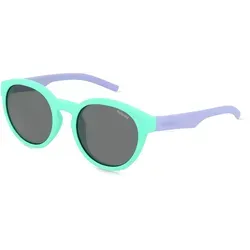 Polaroid PLD 8019/S Kinder-Sonnenbrille Vollrand Rund Kunststoff-Gestell, Blau