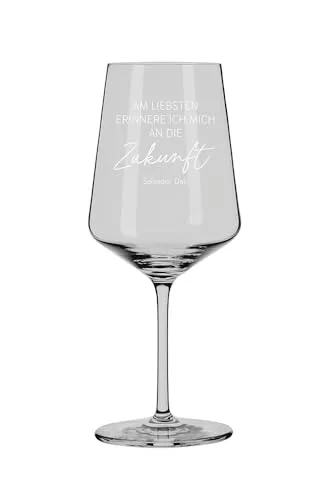 Grafik-Werkstatt Genuss & Design Rotweinglas 540 ml |Ritzenhoff Weinglas mit Zitat | Salvador Dalí