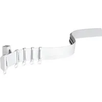 Vorhangschiene Flexline 700 cm weiß - Gardinenstangen & Zubehör, Komplettset aus langlebigem Kunststoff, ideal für eine flexible und stilvolle Fensterdekoration.