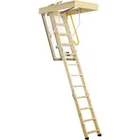 Minka Dachbodentreppe Polar Extrem 140 cm x 70 cm - Isolierte Dachbodentreppe mit U-Werten bis 0,37 W/m2K, ideal für energiesparende Haushalte. Flexibel in der Länge und bis 150 kg belastbar, mit sicherem Handlauf und robustem Design.