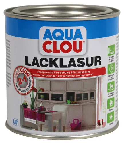 Clou 0,375L L17 Lack Lasur steingrau