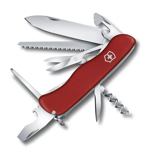 Victorinox Schweizer Taschenmesser, Outrider, Multitool, Swiss Army Knife mit 14 Funktionen, Feststellklinge, Schraubendreher 3 mm