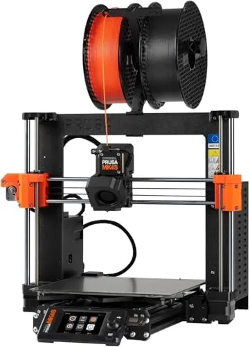 Prusa MK4S Original 3D-Drucker-Kit, Abnehmbare Druckblätter, DIY Kit für 3D-Drucker für Anfänger, Spaß zu montieren, automatische Kalibrierung, Filamentmuster enthalten, Größe