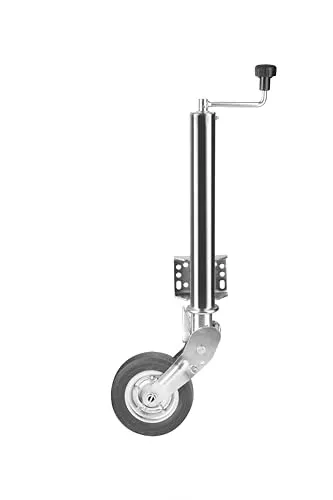 SCHEPERS 400055 Automatikstützrad 400 kg Traglast - Robustes Automatikstützrad mit 400 kg Traglast für komfortables Handling von Anhängern. Mit vollgummierten Reifen für sicheren Stand und einfacher Höhenverstellung, ideal für vielseitige Anwendungen.