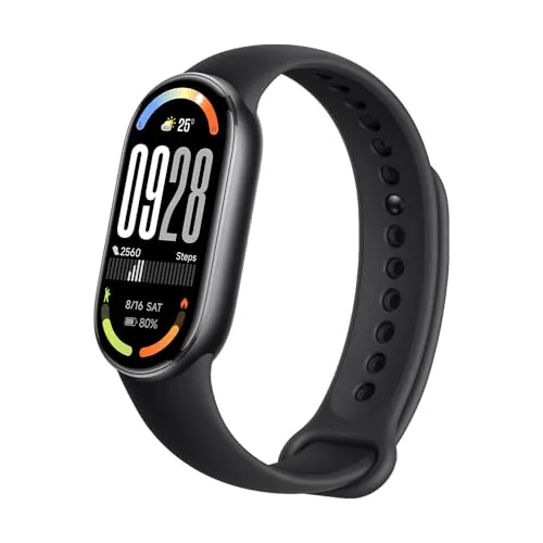 Xiaomi Smart Band 10 Fitness-Tracker - Fitness-Tracker mit 1,72" AMOLED Display, 21 Tage Akku und 5ATM wasserdicht. Über 150 Sportmodi und präzises Herzfrequenz-Tracking für optimale Gesundheit und Fitness.