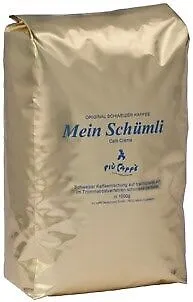 Mein Schümli Kaffee-Bohnen, 1kg - Hochwertige Kaffee-Bohnen für vollmundigen Genuss, ideal für Kaffeeliebhaber und Gourmets.