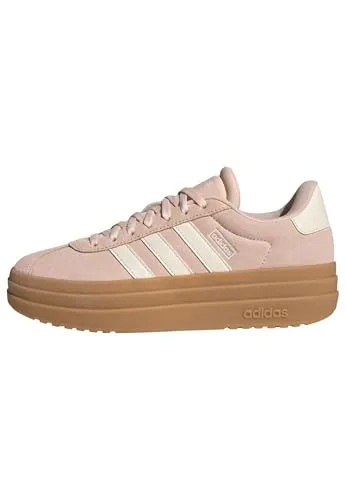 adidas Damen VL Court Bold Schuhe – Blush pink/Off White/Gum 3, 42 EU - Stylische Damen Sneaker mit regulärer Passform, aus hochwertigem Leder und einer robusten Gummiaußensohle für optimalen Komfort und Halt im Alltag.