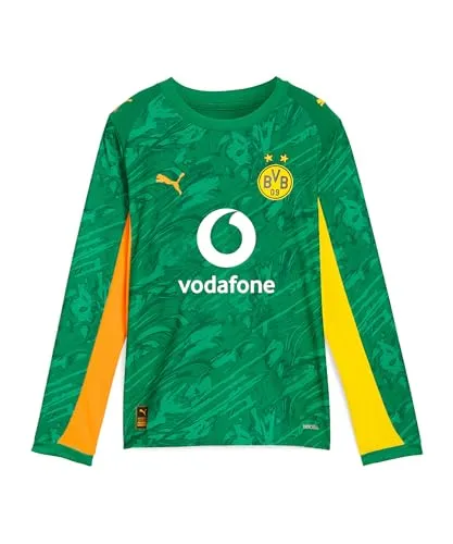 PUMA Borussia Dortmund LS Torwarttrikot 2025/2026 Kids Gruen, 128 Kinder