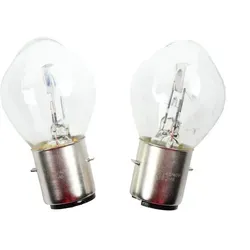2x BILUX Lampe, Glühbirne, E-, 12V, 45/40W, BA20D für Motorrad Roller Quad Moped
