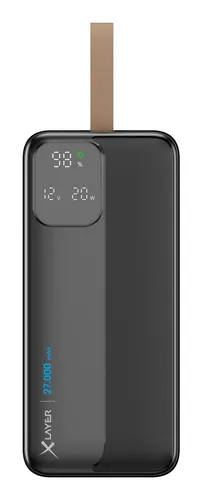Xlayer Powerbank Rapid 27000 mAh - Schnelles Laden für unterwegs - Powerbank mit 27.000 mAh Kapazität, 20W Power Delivery 3.0 und Smart Charging. Ideal für gleichzeitiges Laden von bis zu 3 Geräten und extrem schnelles Aufladen!