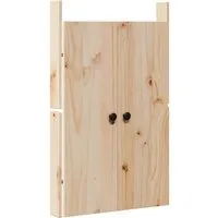 vidaXL Küchentüren 50x9x82 cm aus massivem Kiefer - Aschesauger, aus robustem Kiefernholz, verleiht deiner Küche einen eleganten Look und ist einfach zu montieren.
