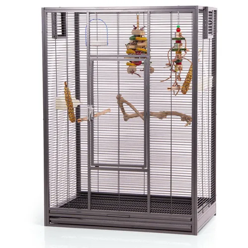 Montana Cages Vogelkäfig Melbourne I - Antik - Erweiterbare Voliere für Sittiche, Kanarienvögel & Finken, mit hochwertiger AVILON Pulverbeschichtung für Langlebigkeit und einfache Reinigung.