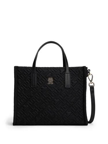 Tommy Hilfiger TH CITY MINI TOTE MONO NYLON Damen Schultertasche - Stylische Tragetasche mit abnehmbarem, verstellbarem Schulterriemen und Reißverschluss für sicheren Inhalt. Perfekt für einen angesagten Look und vielseitige Outfits.