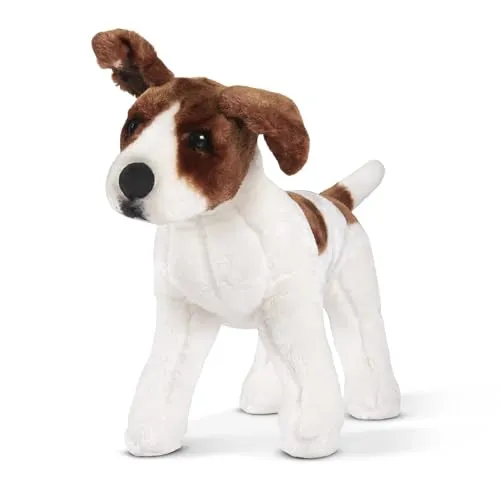 Melissa & Doug Jack Russell Terrier – Plüsch Spielzeug für Kinder - Stofftier & Teddybär, hochwertig verarbeitet mit lebensechtem Gesichtsausdruck – ein treuer Freund für Kinder jeden Alters und ein ideales Geschenk!