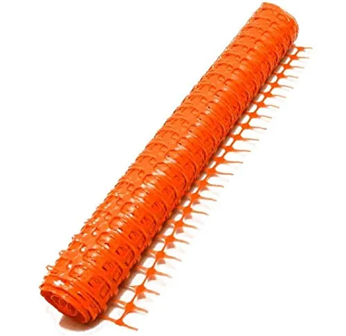 Rolle mit 1 m x 50 m Warnzaun Warnnetz, Kunststoff, Absperrzaun Bauzaun Sicherheitszaun (1 Rolle 50 m, Orange) 1