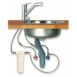 Alvito Einbau-Filtersystem Untertisch mit 3 Wege Wasserhahn Chrom Premium - Elegante Untertischlösung mit 3-Wege-Wasserhahn für optimales Wasser. Platzsparende Installation unter der Spüle und separate Leitungen für Trink- und Nutzwasser. Ideal für die moderne Küche.