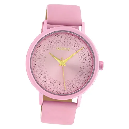 Oozoo Damenuhr Timepieces C10579 rosa Lederarmband Quarz Analoguhr UOC10579