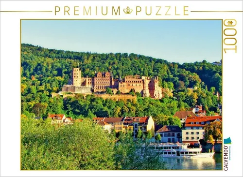 CALVENDO Puzzle CALVENDO Puzzle Schloss Heidelberg 1000 Teile Lege-Größe 64 x 48 cm Foto-Puzzle Bild von Claus Liepke, 1000 Puzzleteile