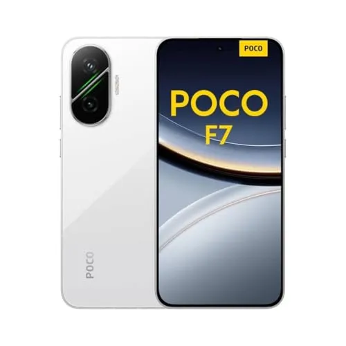 Xiaomi Smartphone POCO F7 - 512GB, Weiß - Smartphone mit 512 GB Speicher, 6.83" Display und 50 MP Kamera - ideal für Fotos und Multimedia.