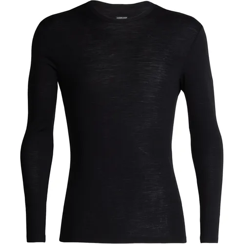 Icebreaker Men 175 Everyday LS Crewe Black (XL) - Funktionsunterwäsche aus 100 % Merinowolle, atmungsaktiv und elastisch für optimalen Tragekomfort und Bewegungsfreiheit – perfekt für Abenteuer und Alltag.