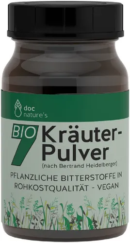 BIO Sieben Kräuter-Pulver 75g, Braunglas B. Heidelberger MHD 6/2026  G & L doc