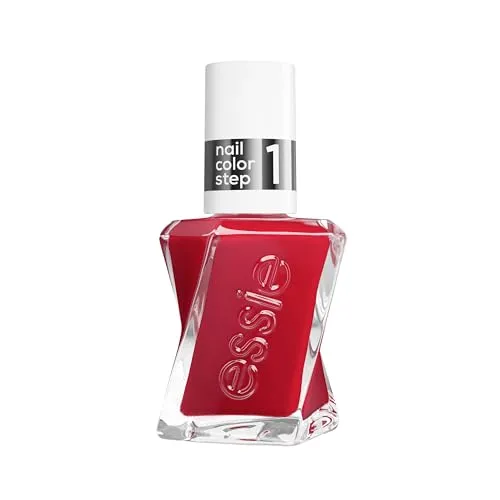 essie gel by essie langanhaltender Nagellack mit glänzendem Finish, Maniküre ohne UV-Licht, Gel Couture, Farbe: Nr. 270 rock the runway, Rot, 1 x 13,5 ml