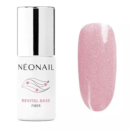 NÉONAIL UV Nagellack - Base Coat Gel UV - Revital Base Fiber - Blinking Cover Pink - Unterlack Für Nägel - Lack Gel - 7,2 ml