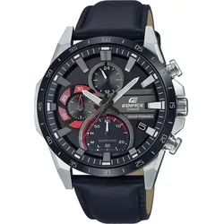 Casio EDIFICE EFS-S620BL-1AVUEF Solar Powered Chronograph - Sportliche Herren-Armbanduhr mit Solar-Technologie, wasserdicht bis 100 m und elegantem Echtlederarmband für höchste Funktionalität und Stil.