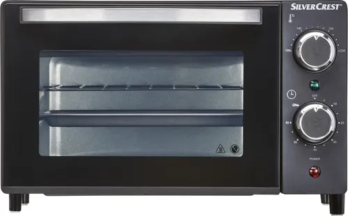 SILVERCREST KITCHEN TOOLS Mini Backofen SGB 800 A1 - 800 W - Mini-Backofen mit 800 W Leistung, ideal für kleine Küchen und schnelle Gerichte. Kompakt und effizient für leckeres Backen und Braten.
