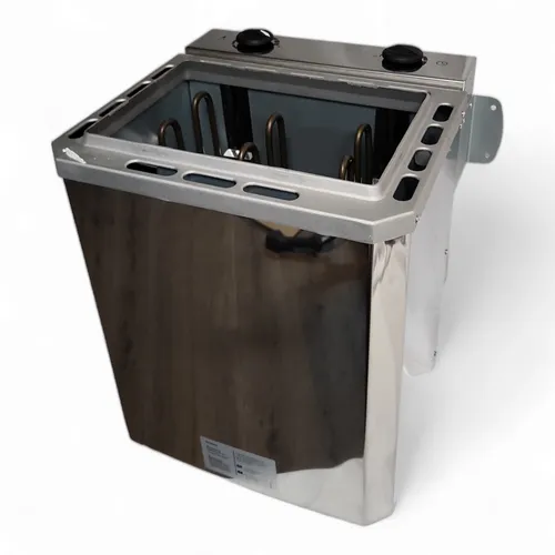 Weka Saunaofen Kompakt 5,4 kW mit Steuerung - Hochwertiger Elektro Saunaofen mit 5,4 kW für entspannende Saunagänge, platzsparend hängend installierbar und aus robustem Edelstahl gefertigt.