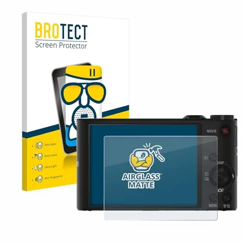 BROTECT Entspiegelungs Schutzglas für Sony Cyber-Shot DSC-WX300 / WX350 Schutzfolie Panzer Folie Glas Matt [Extrem Kratzfest 9H, Anti-Reflex]