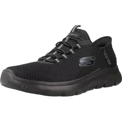 Skechers Summits High Range Herren Sneakers - Schwarz mit Mesh-Details, 44 EU - Herren-Sneaker mit atmungsaktivem Mesh-Trimm für optimalen Komfort und Stil im Alltag.