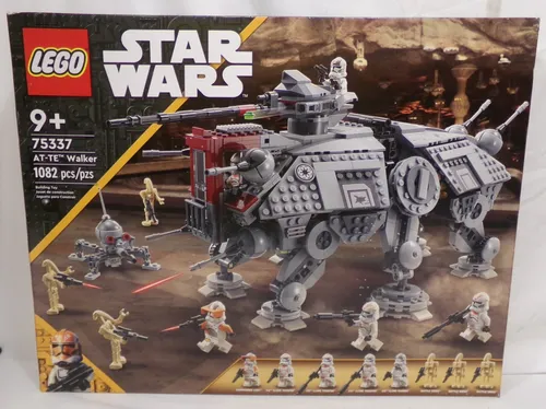 LEGO Star Wars 75337 - AT-TE Walker "Rache der Sith" (1082 Teile) - Erlebe spannende Star Wars Abenteuer mit dem AT-TE Walker! Platz für 7 Minifiguren, drehbare Blasterkanone und viele Figuren sorgen für endlosen Spielspaß.
